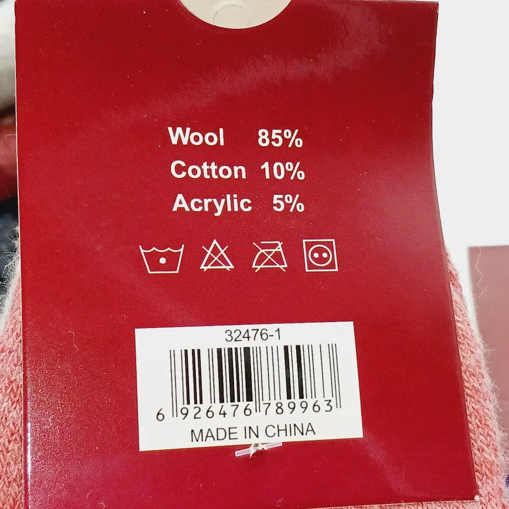 ⚫️ 12 Lamb Wool Crew Socks/Thermal Warm Winter Boot Socks Size 9-11 Wom…